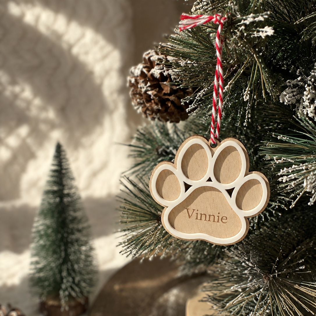 Ornamento Pata com Nome