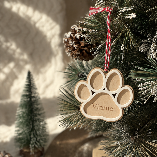 Ornamento Pata com Nome
