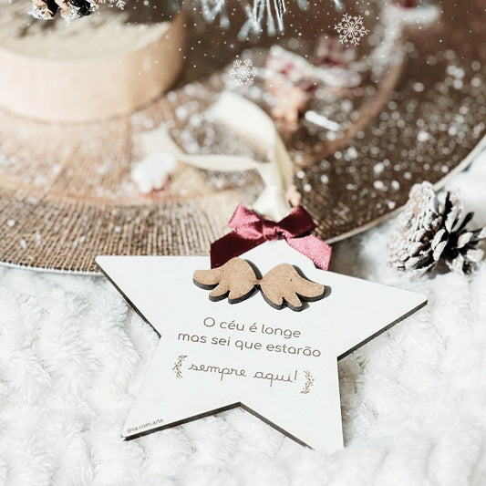 Ornamento Estrela com Asas