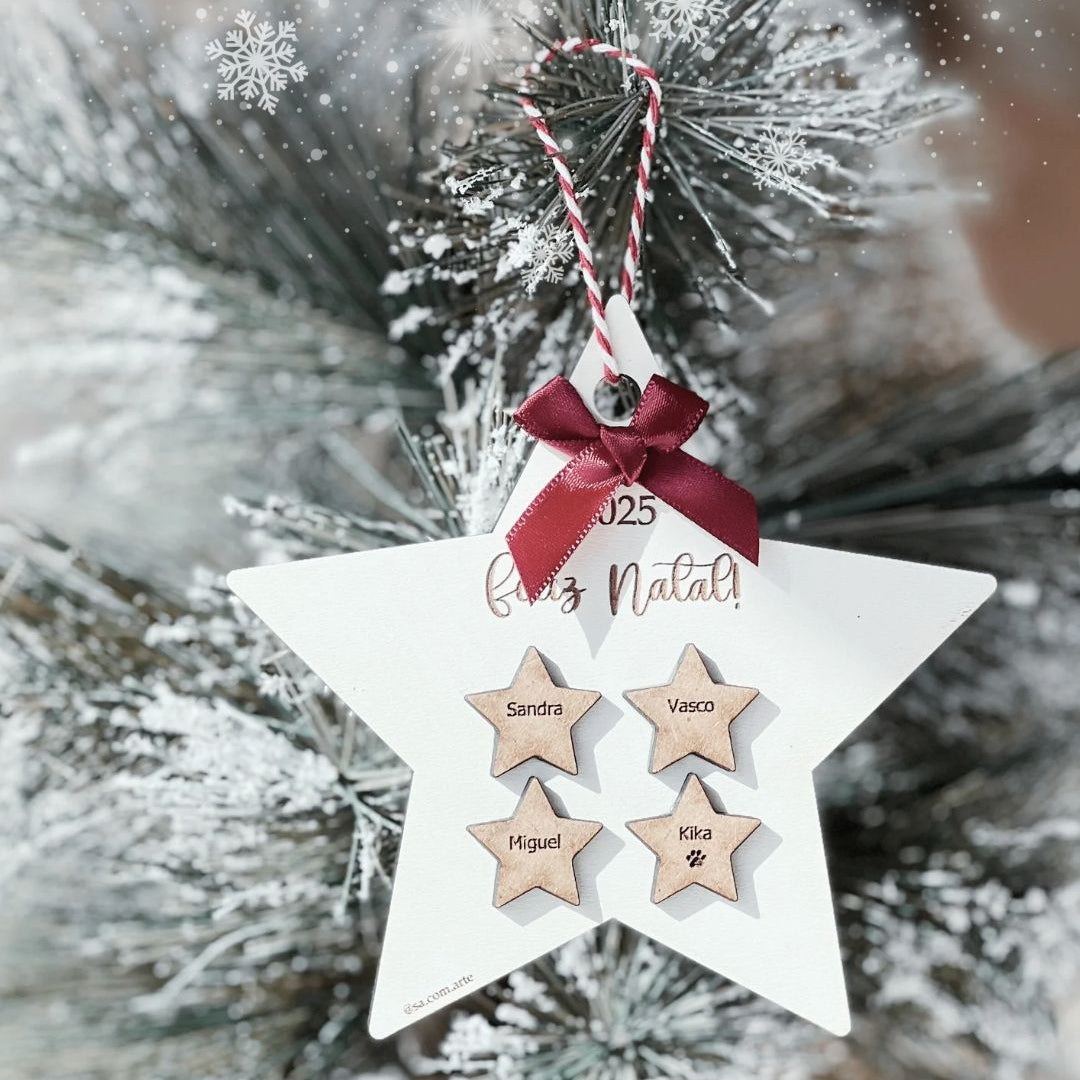 Ornamento Estrela da Família