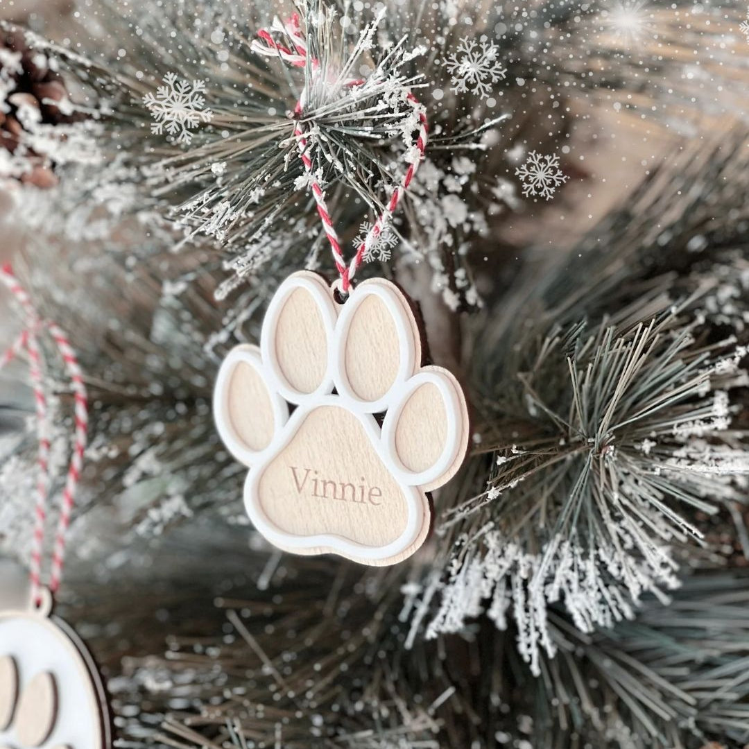 Ornamento Pata com Nome