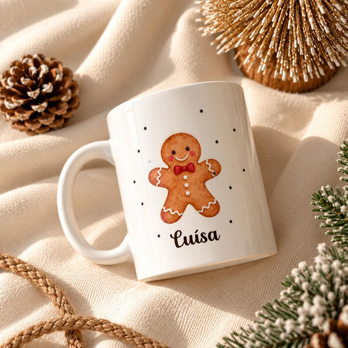 Caneca Bolacha de Natal