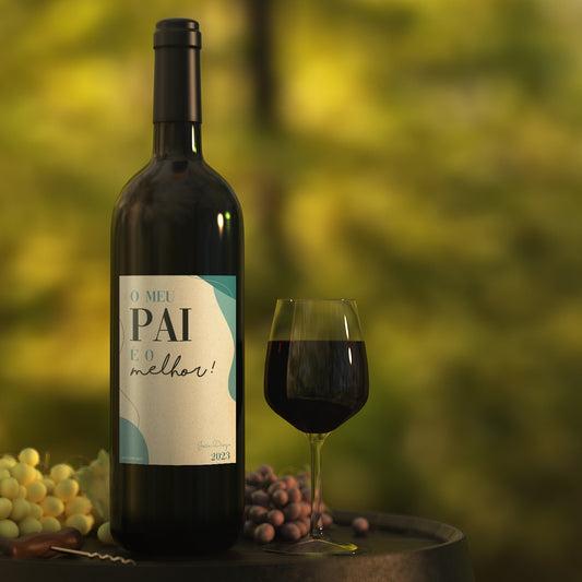 Garrafa de Vinho com Rótulo Personalizado